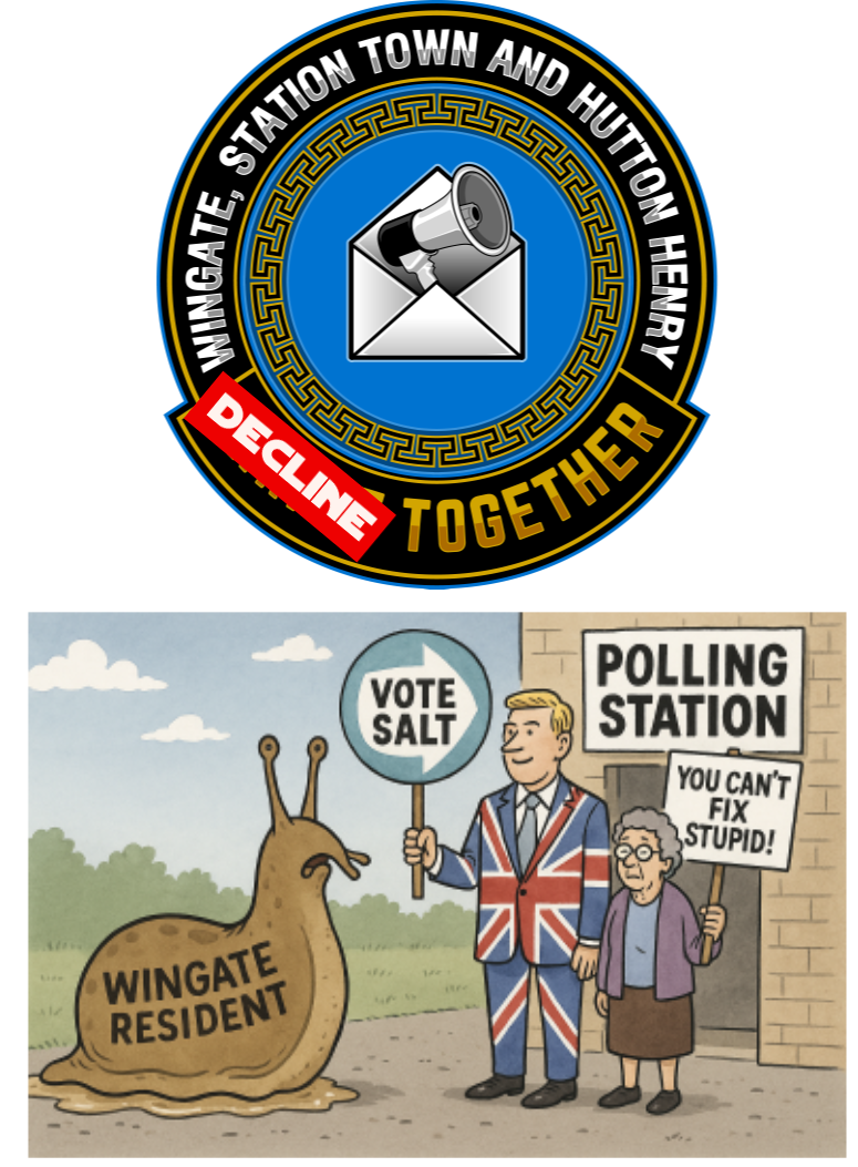 The 'Thrive Together Wingate, Station Town and Hutton Henry one-stop hub has been abandoned following endless abuse and threats from Reform voters on the Wingate Community group on Facebook.